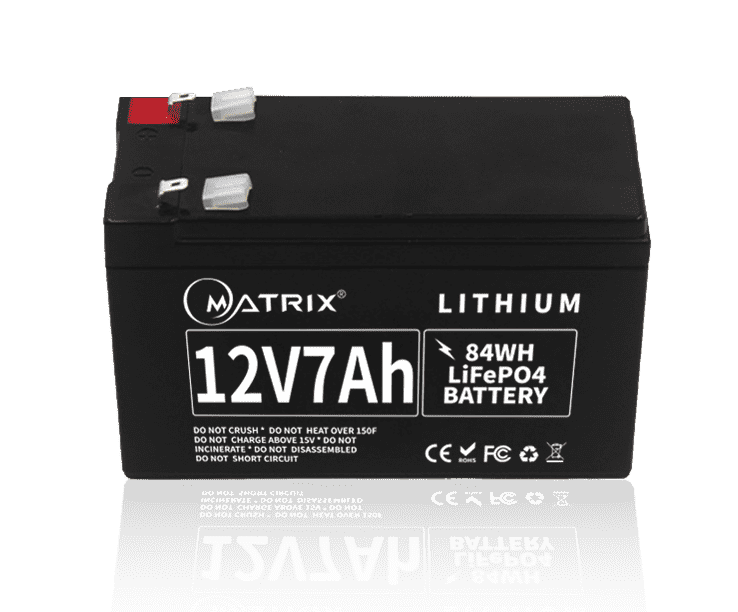 12V 7AH LiFePO4 battery